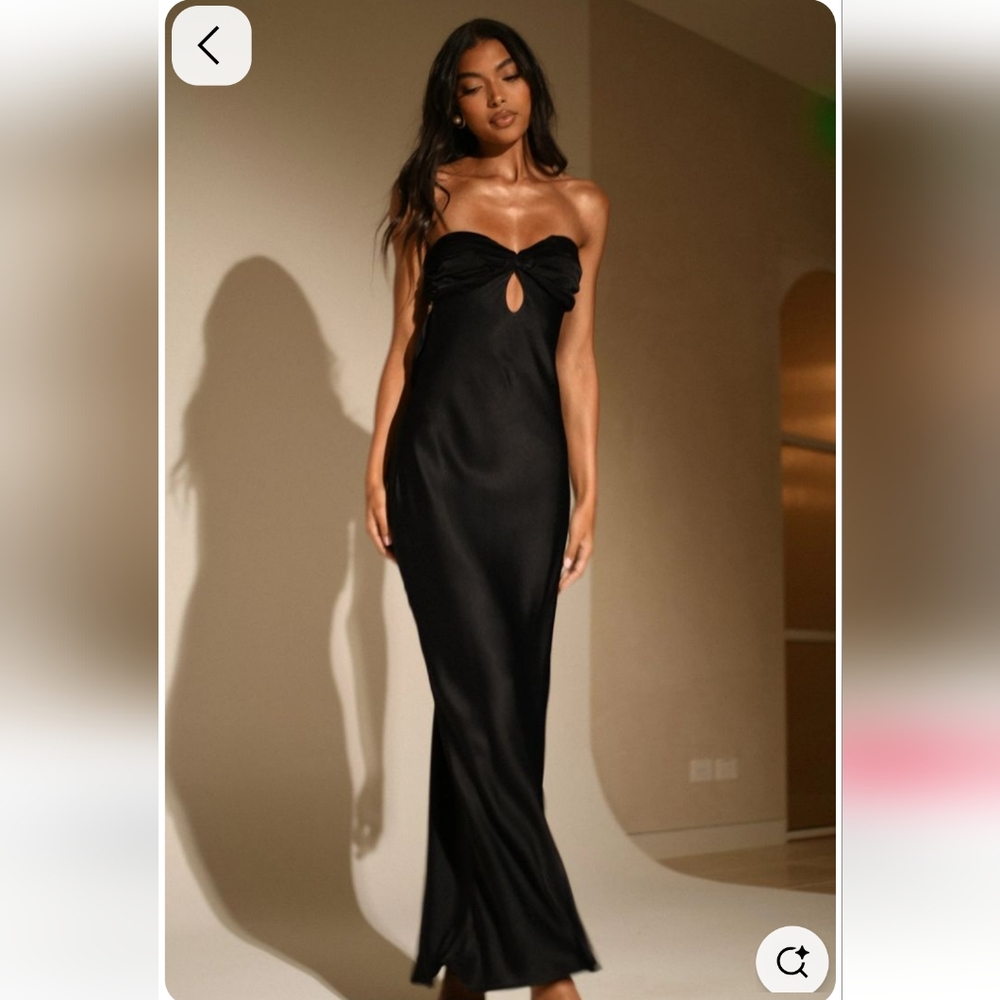 Meshki Antonella Strapless Keyhole Maxi